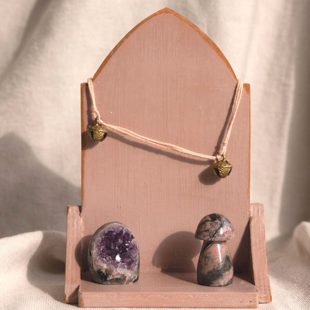 Slinger met Belletjes met rose