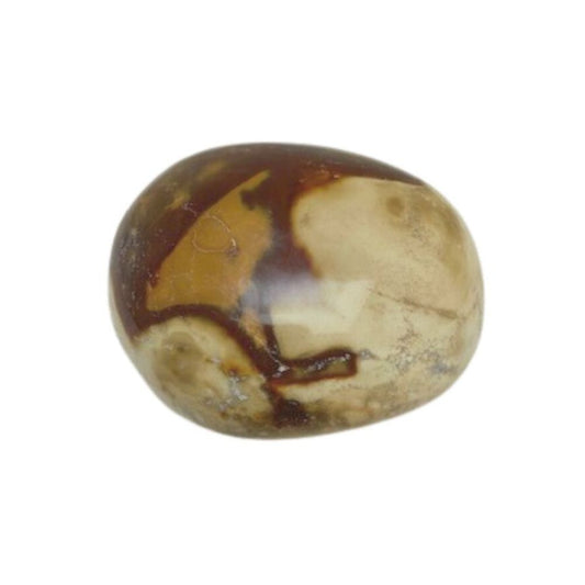 Deze Jaspis seen heef mooie bruine en gemarmerderd beige kleuren