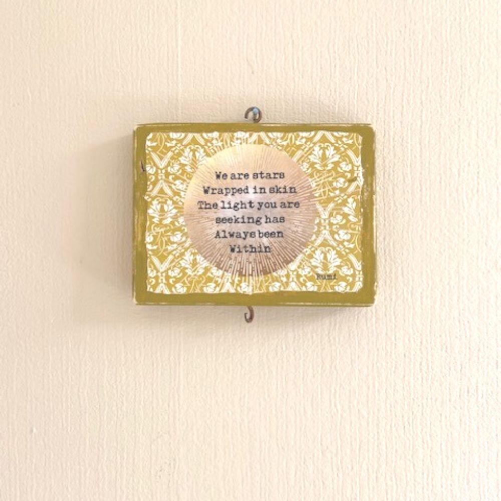 Sacred Panel Rumi Light