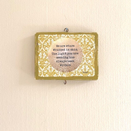 Sacred Panel Rumi Light