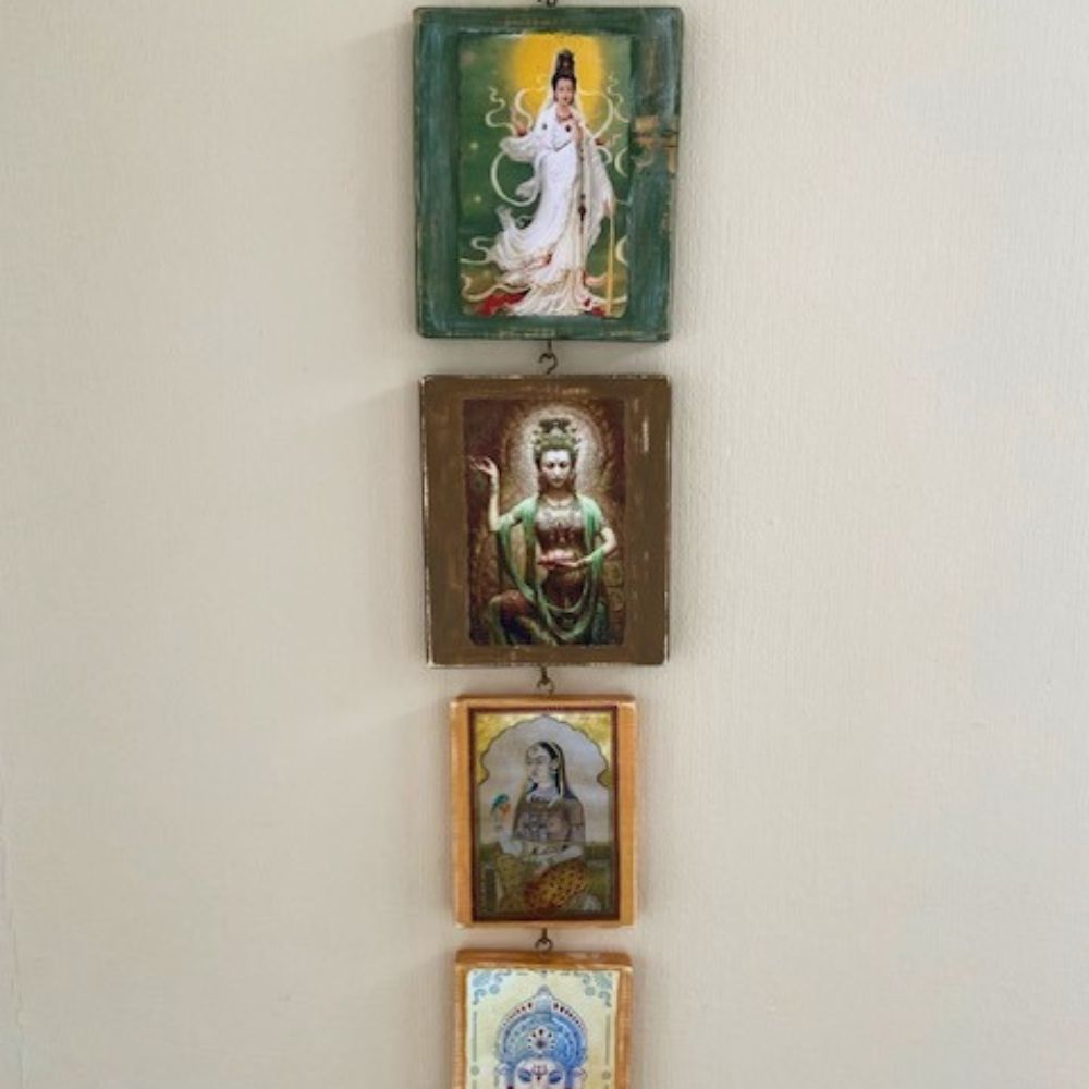 Sacred Panel Vrouw met Vogel