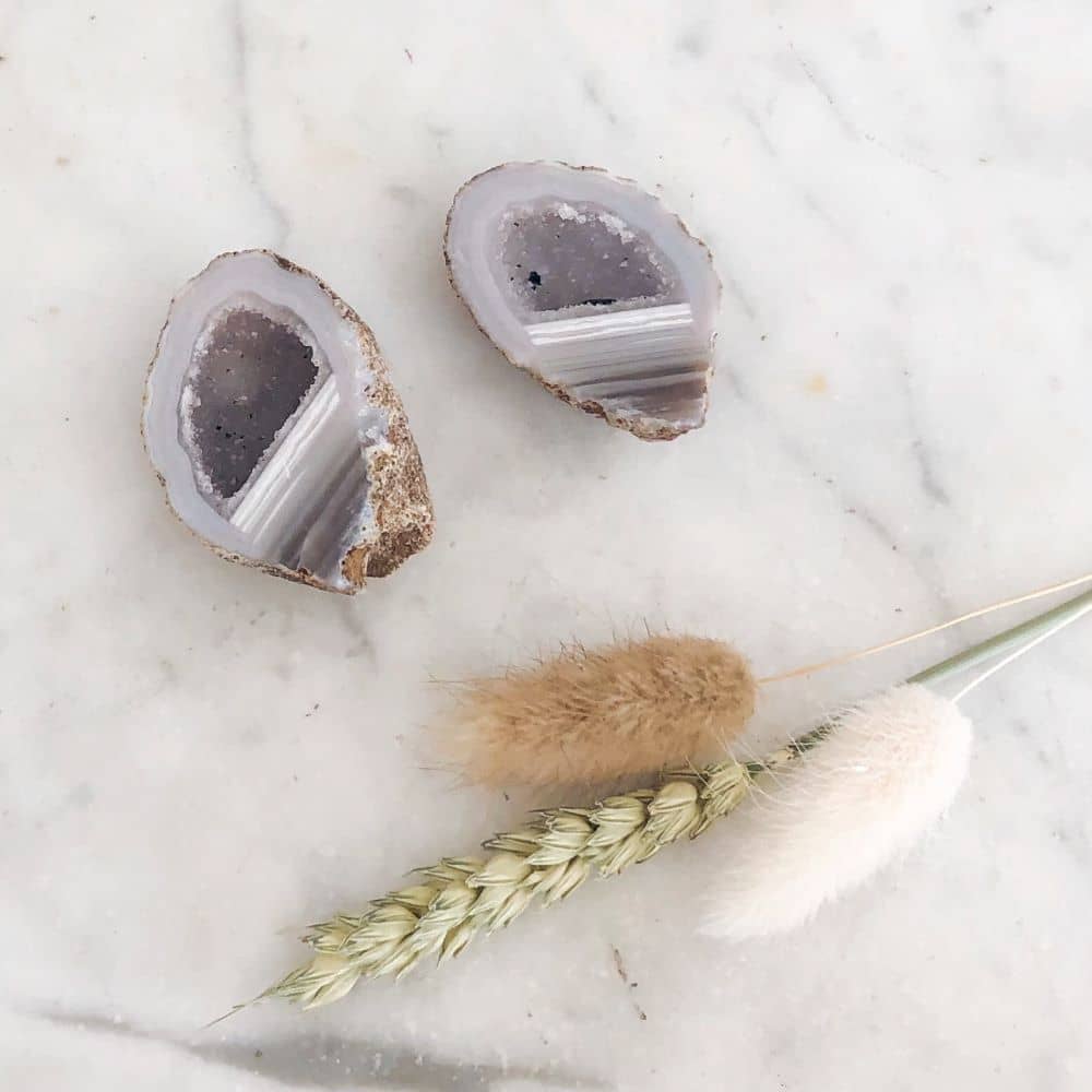 Vriendschaps cadeau in de vorm van een Agaat Geode