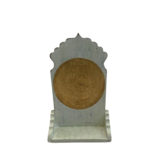 Altaartje Crème met Gouden Cirkel Large