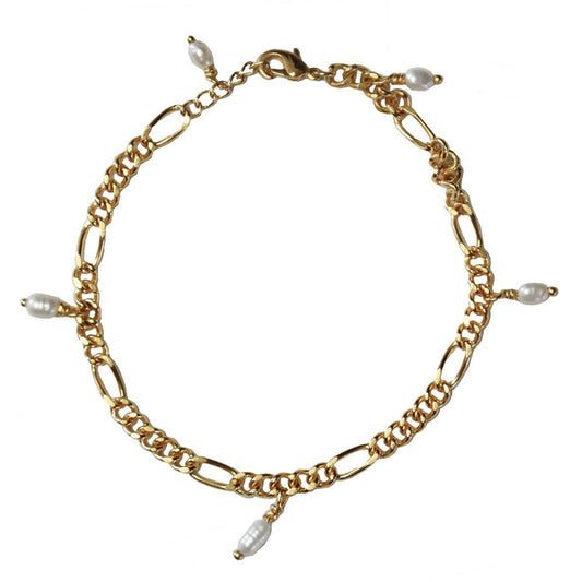 Armband Pearl Drops Gold