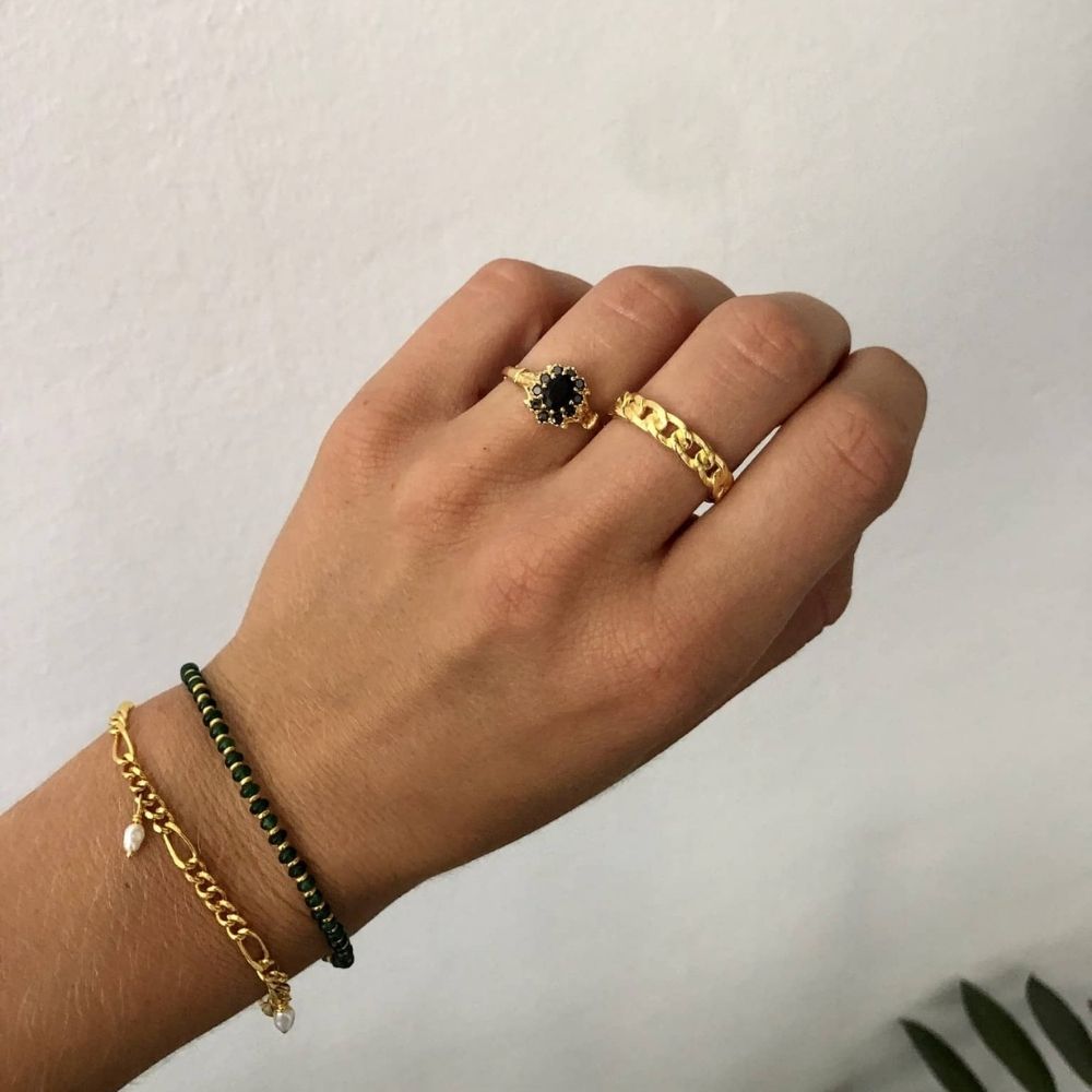 Armband Pearl Drops Gold