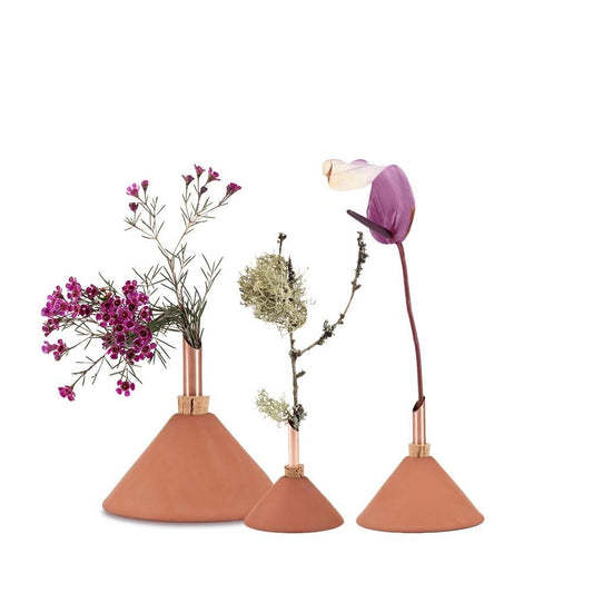 Vaasje voor enkele tak of bloem - Consilium Terracotta