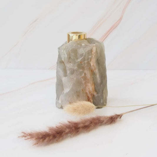 Edelsteen Diffuser voor geurstokjes - Aragoniet