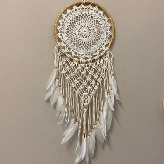 Boho Dromenvanger met Witte Veren