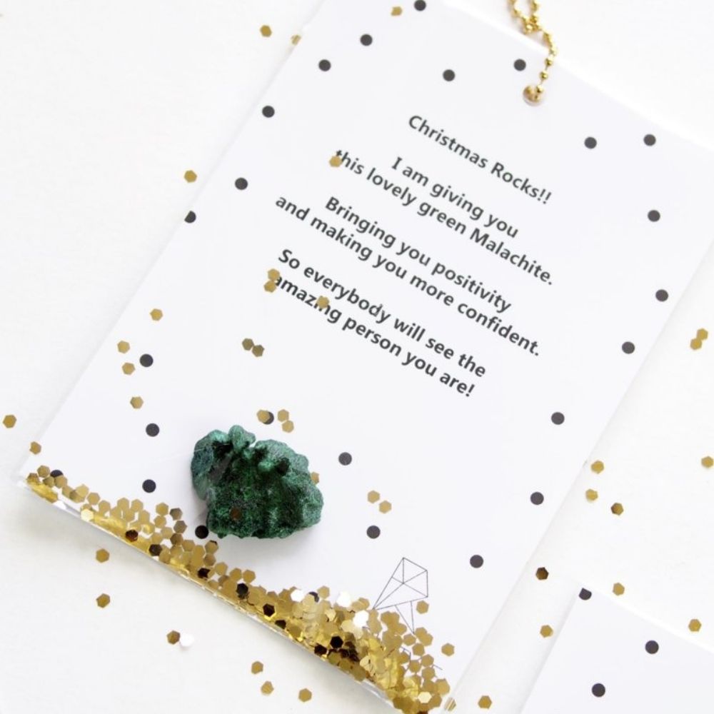 Giftbag Malachite Christmas Rocks!!