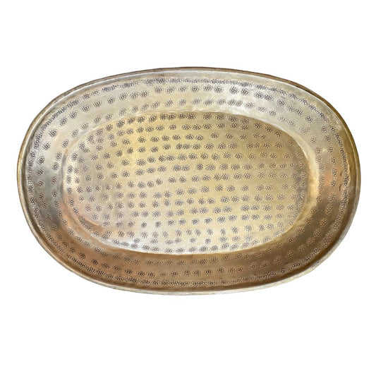 Serveerschaal Groot Goudkleurig