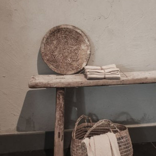 Houten Schaal Carved