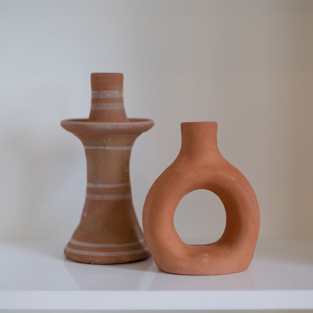 Kandelaar Aardewerk Terra M