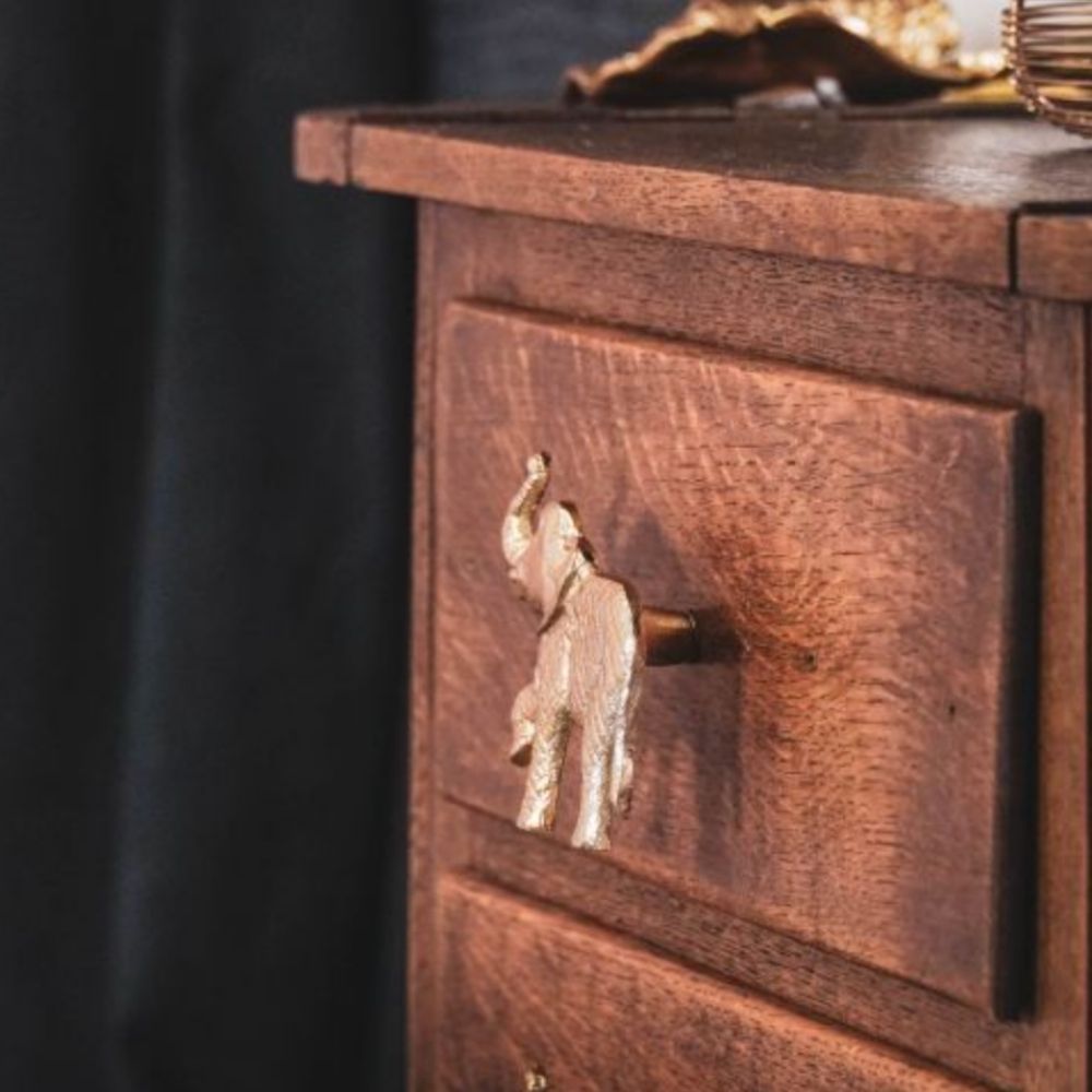 Housevitamin Kastknop Olifant Goud