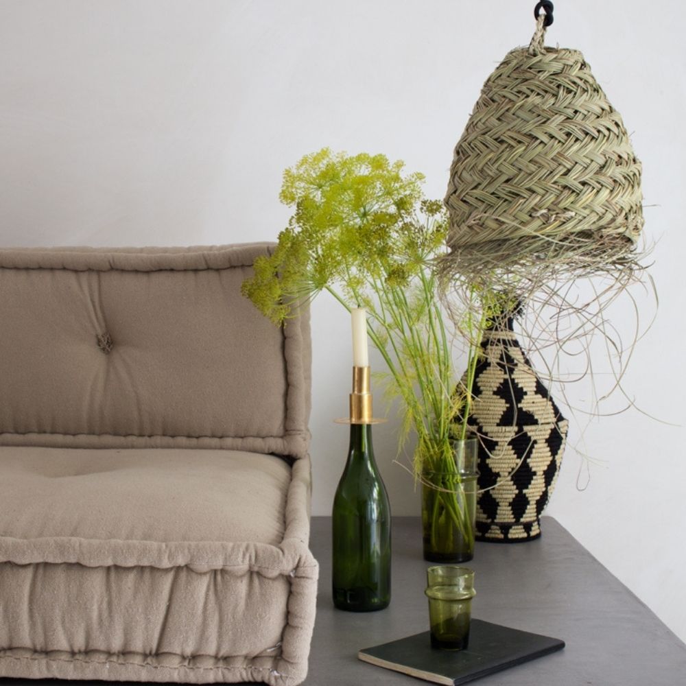 Hanglamp Zeegras Bedside - Ibiza lamp - D=26cm