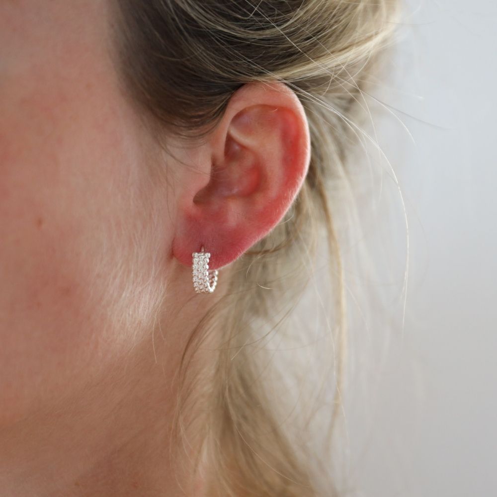 Oorbellen Bubble Zilver