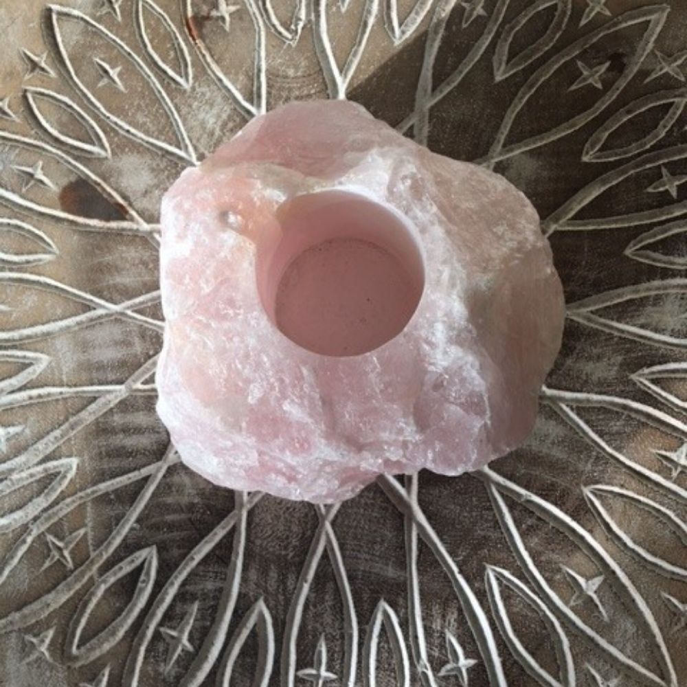 Rozenkwarts Waxinehouder