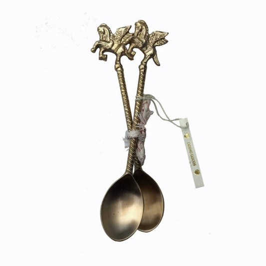 Gouden Dessertlepels Unicorn