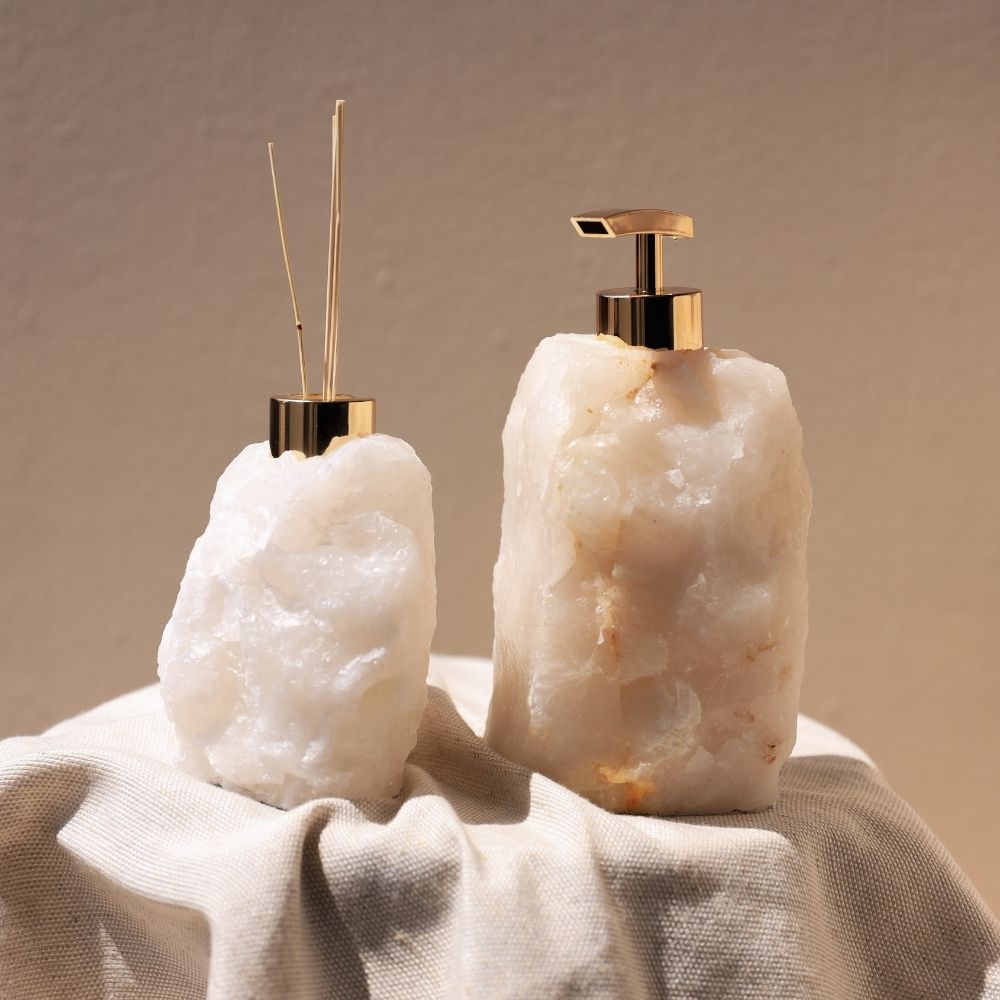 Set Bergkristal Goud