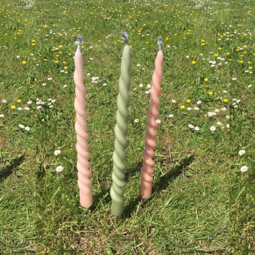 Swirl Tuinfakkel Olijfgroen van Rustik Lys