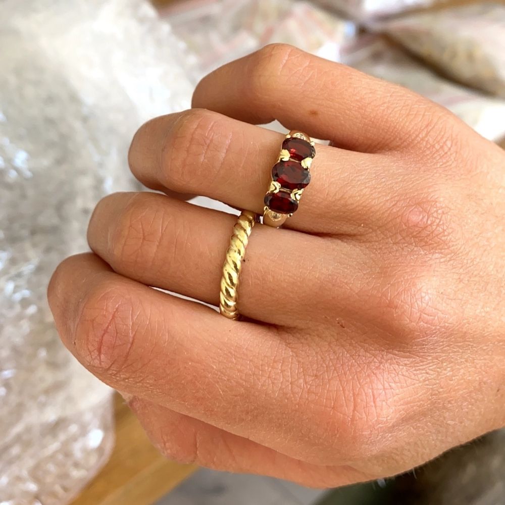 Ring Edelsteen Molly Garnet Gold