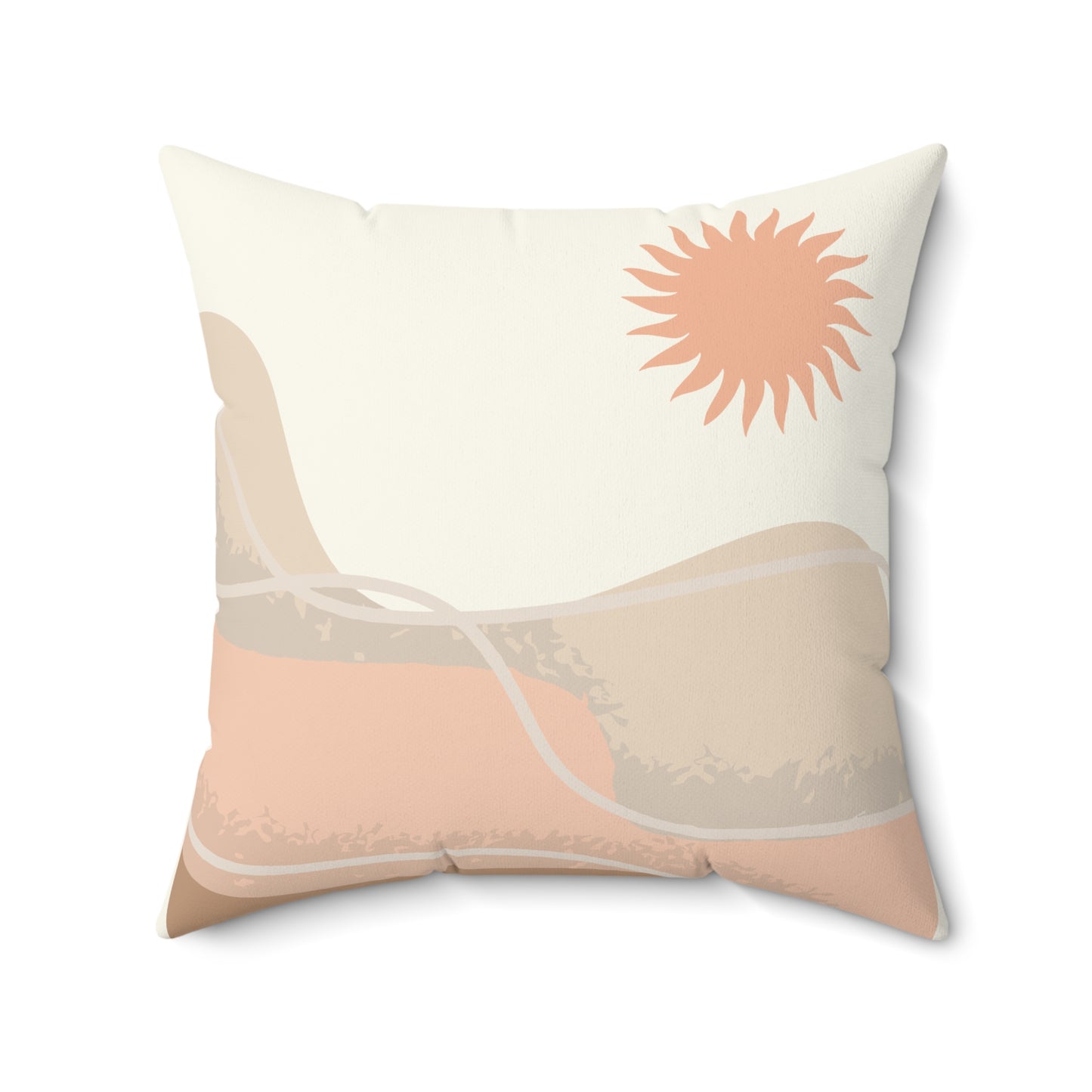 Decoratief Vierkant Kussen Minimalistische Zon