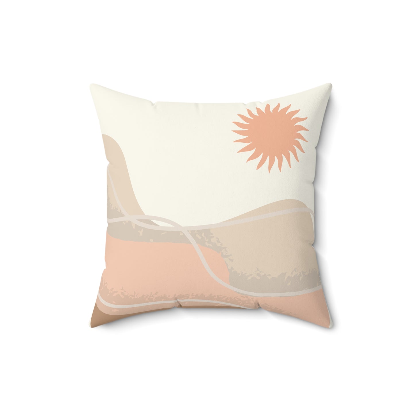 Decoratief Vierkant Kussen Minimalistische Zon