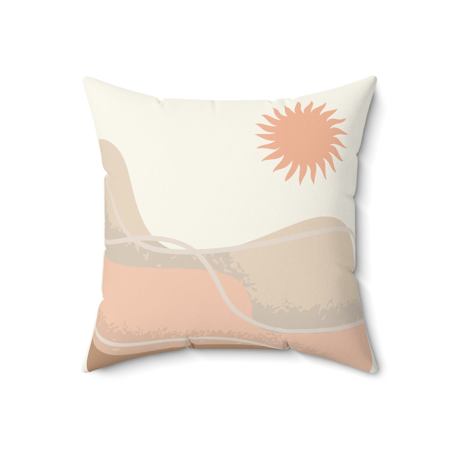 Decoratief Vierkant Kussen Minimalistische Zon