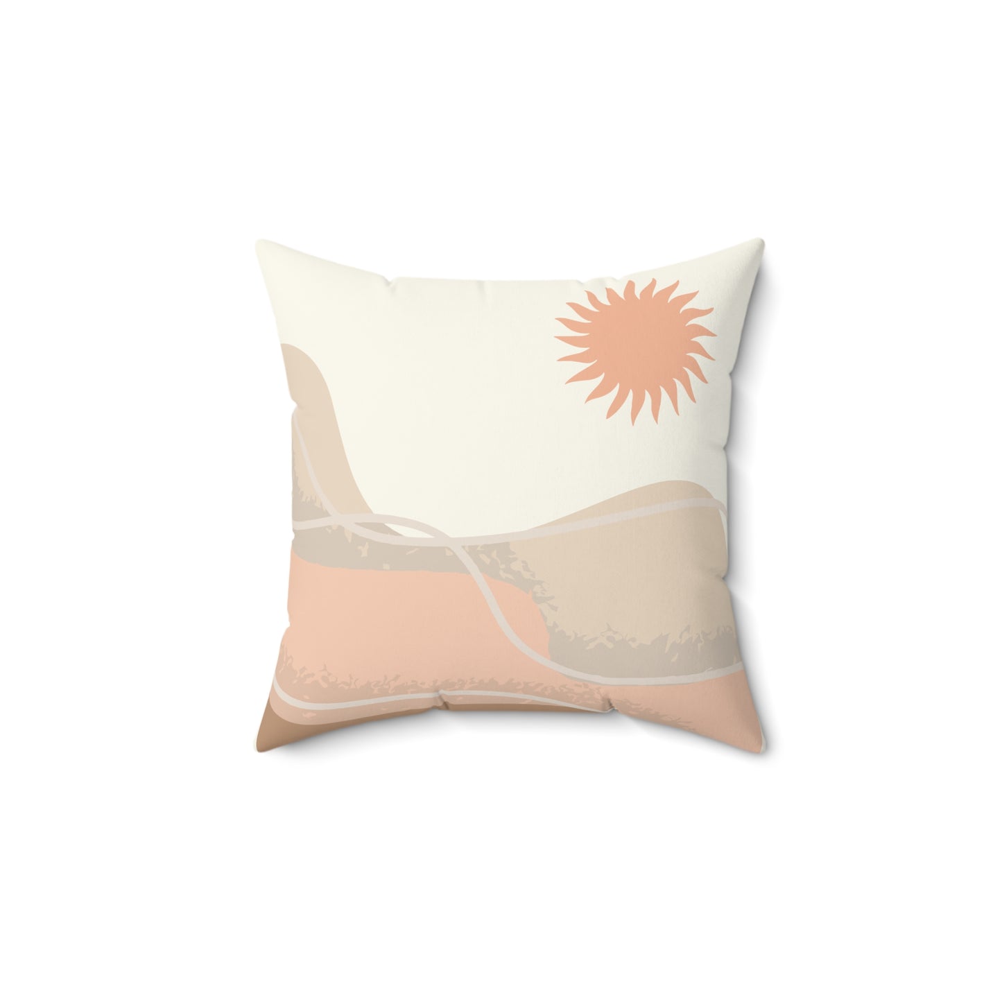 Decoratief Vierkant Kussen Minimalistische Zon