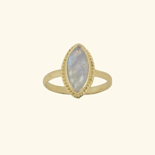 Moonstone Milly Marquise Ring