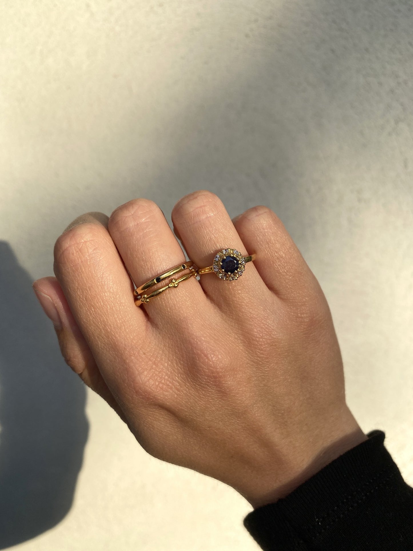 Ring Vintage Sapphire Gold
