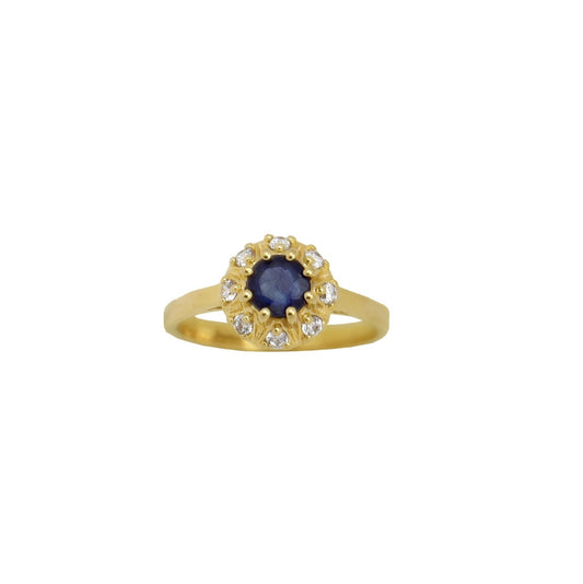 Ring Vintage Sapphire Gold