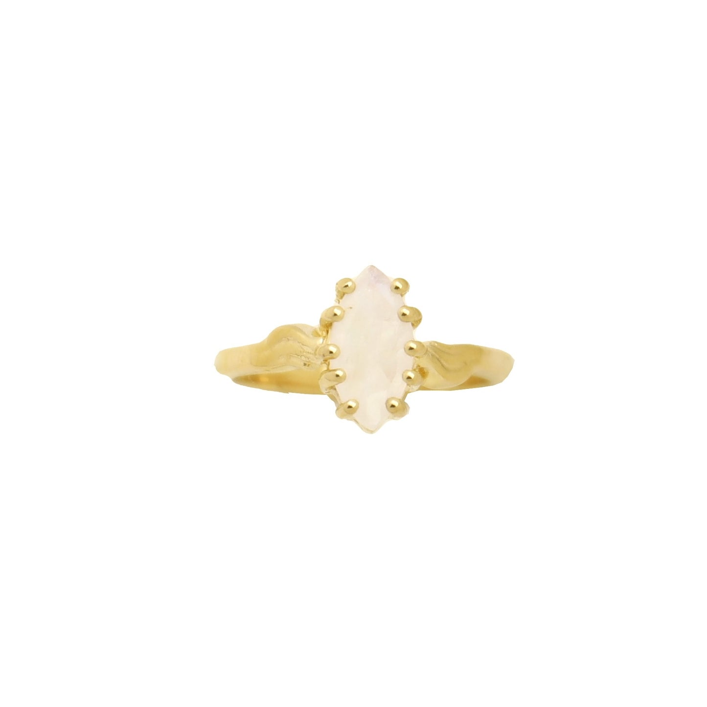 Ring Vintage Moonstone Marquise Gold